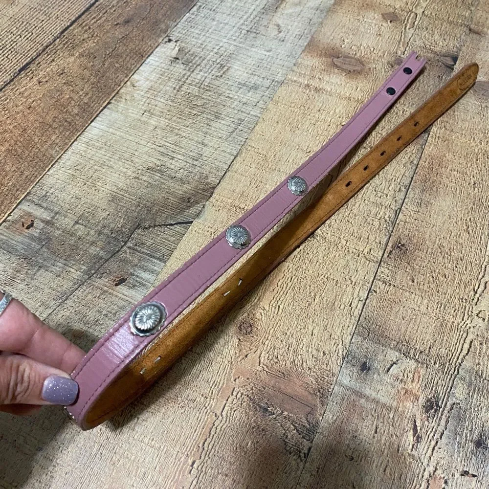 Nocona pink leather